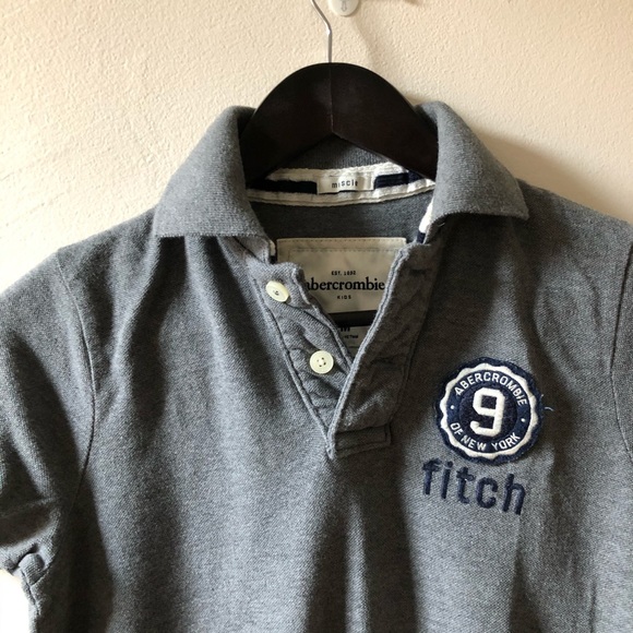 Abercrombie Grey Polo Shirt - Picture 2 of 5